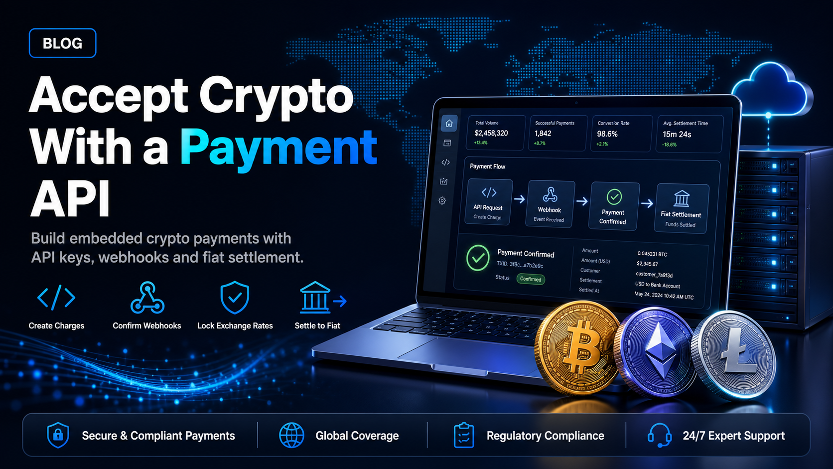 How to accept crypto with a crypto payment API