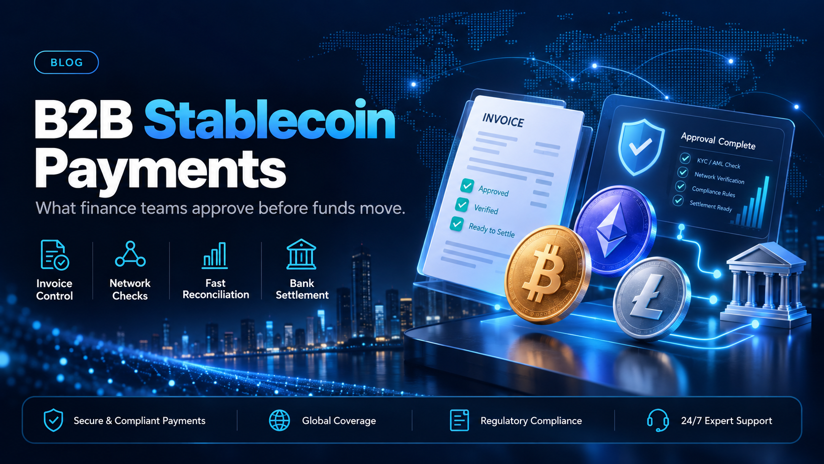 B2B stablecoin payments: what a finance team signs off on