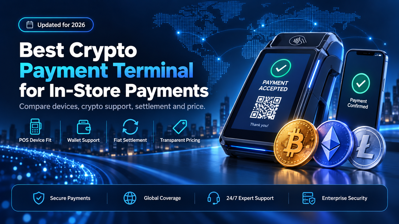Best crypto payment terminal for in-store payments in 2026