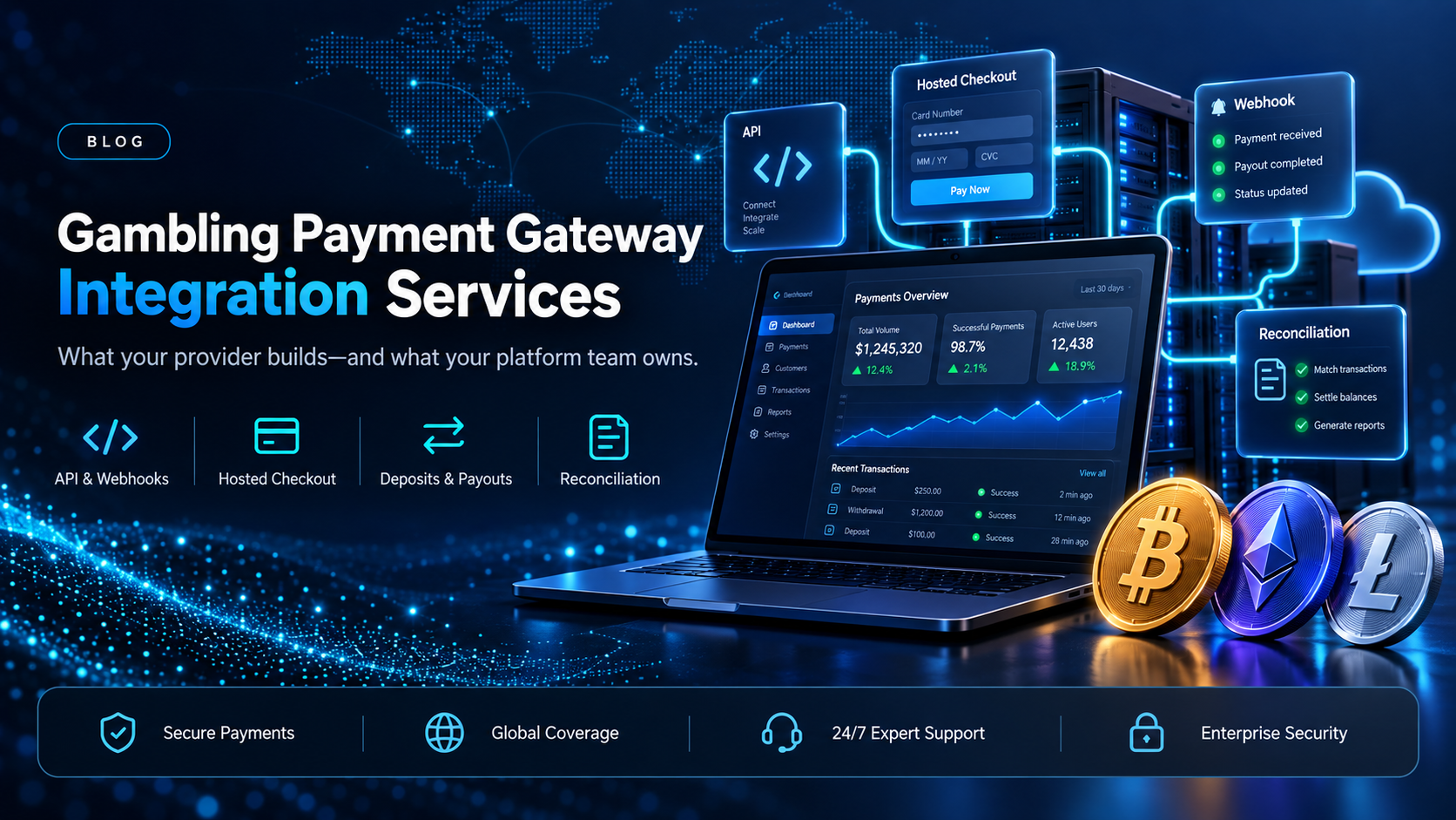 Gambling payment gateway integration services and what they cover