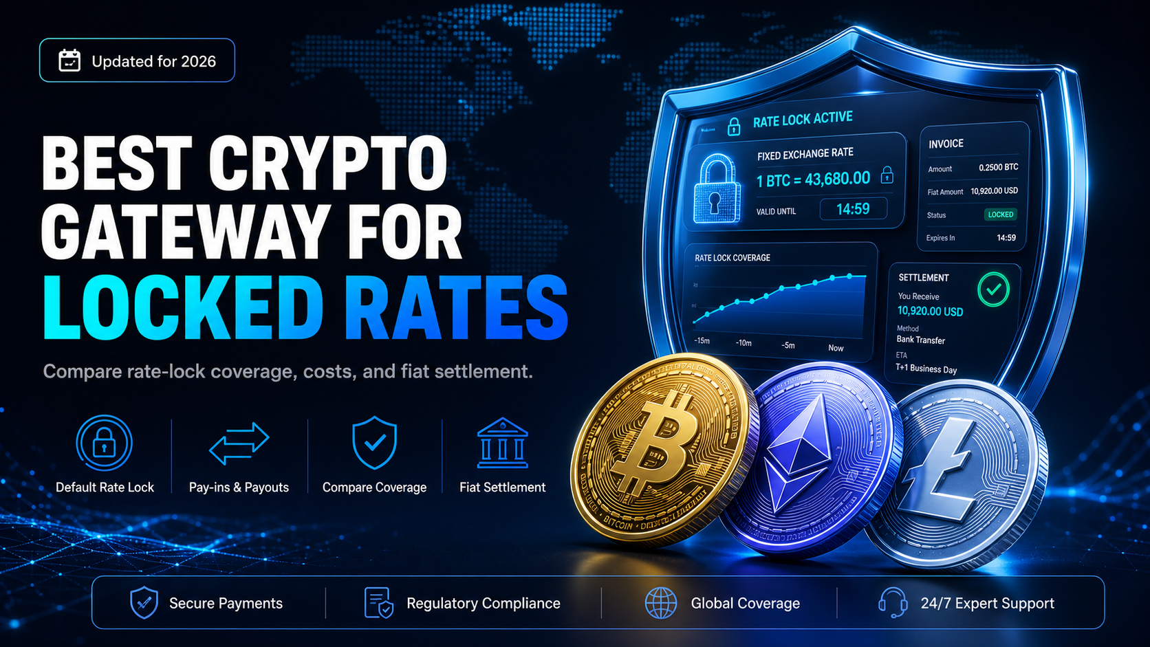The best crypto payment gateway with a locked exchange rate to accept stablecoins or crypto in 2026