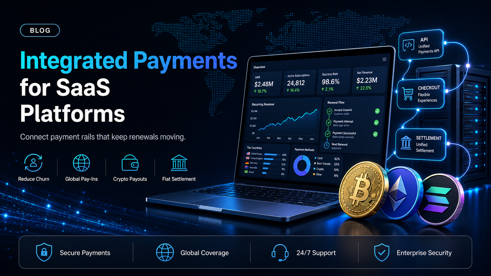Integrated payments for SaaS platforms