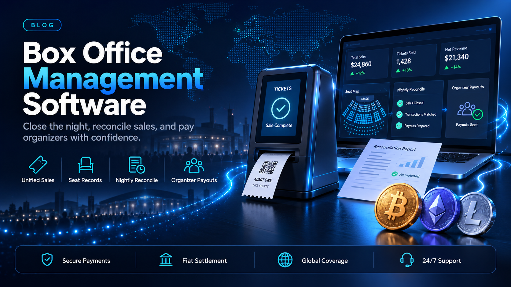 Box office management software and the nightly reconcile