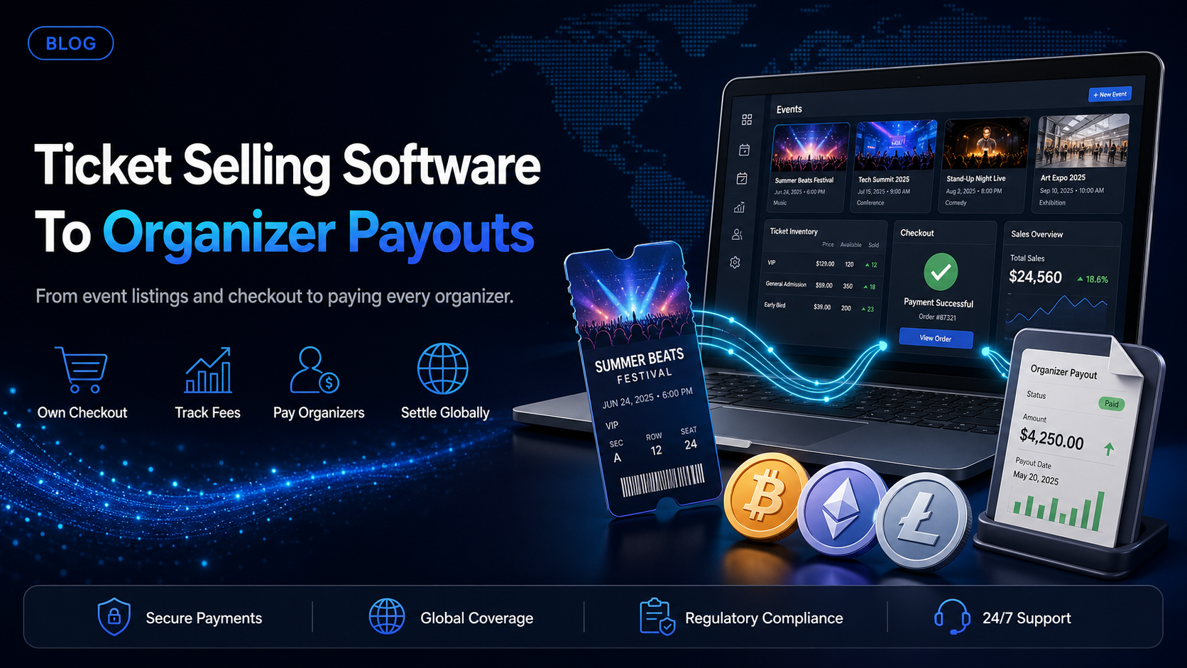 Ticket selling software: from listing to organizer payout