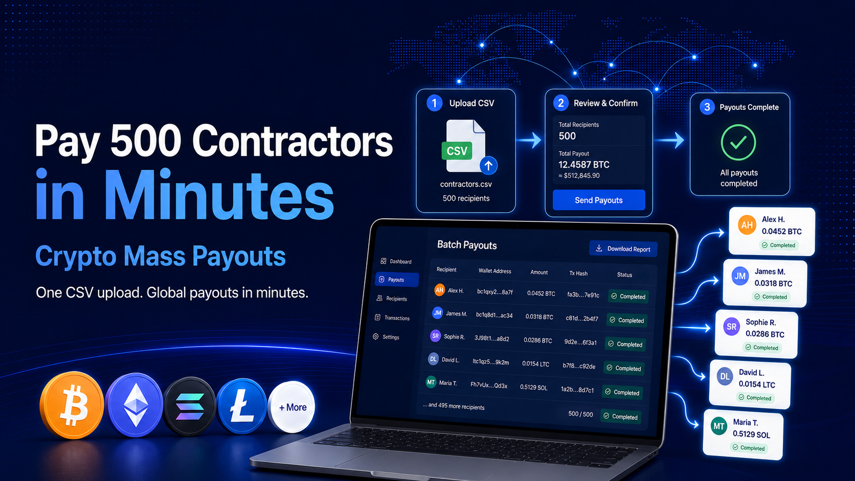 How to pay 500 contractors in minutes with crypto