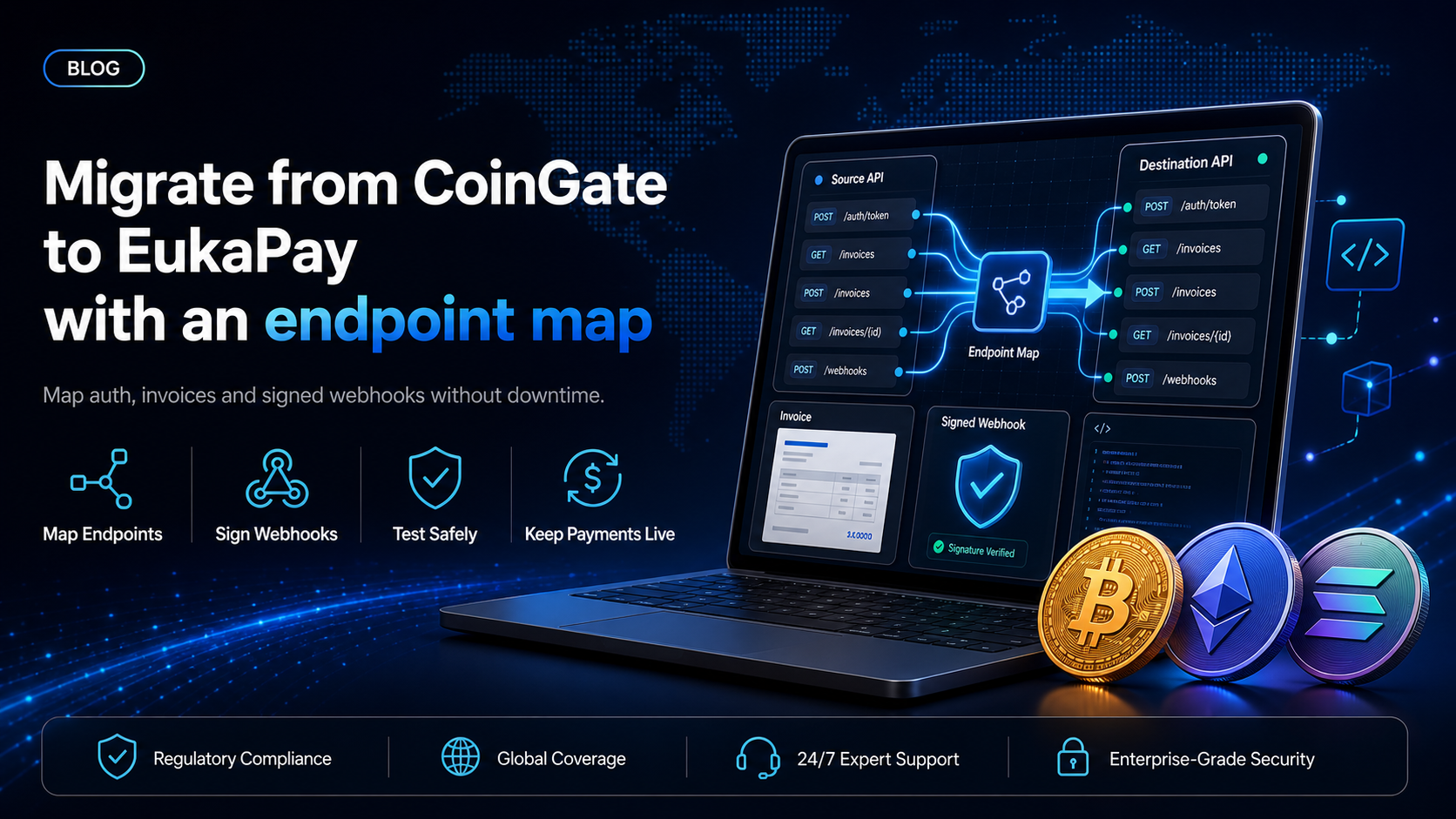 Migrating from CoinGate to EukaPay: an endpoint map