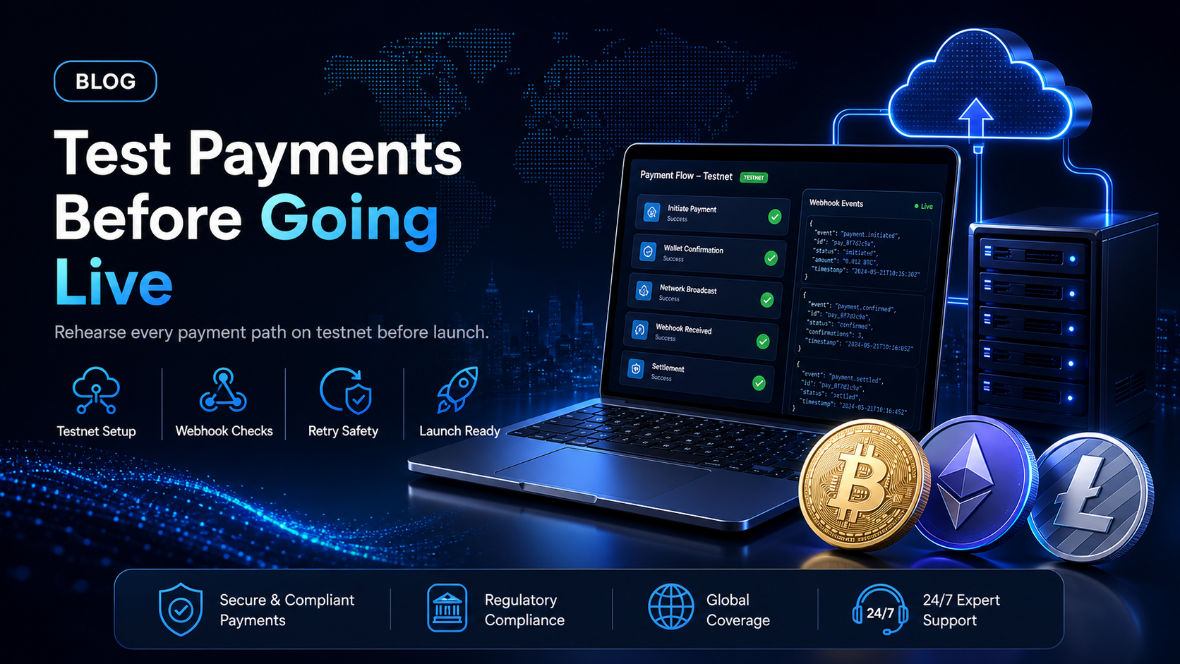How to test stablecoin payments before going live