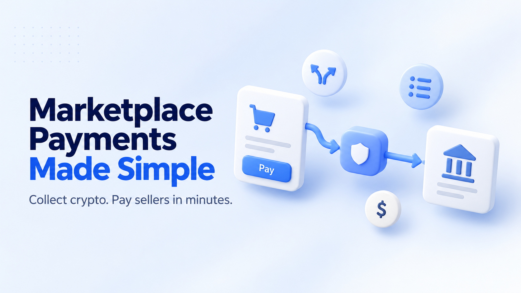 Crypto payment gateway for online marketplaces: split payments and seller payouts in stablecoins or crypto