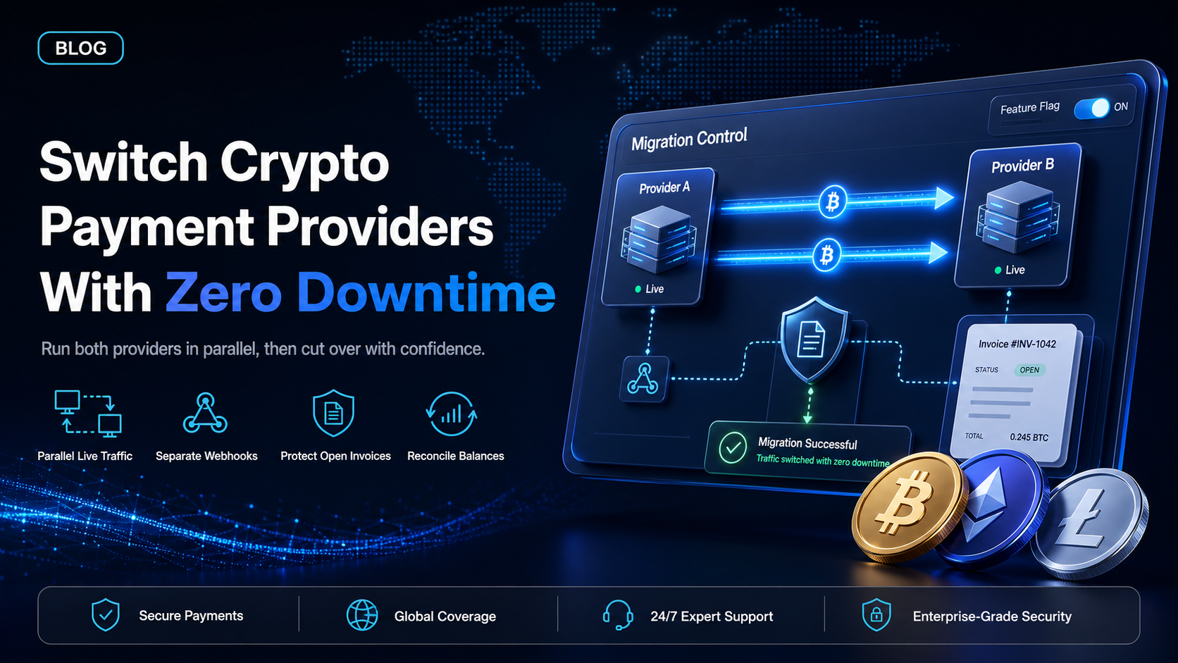 How to switch crypto payment providers without downtime