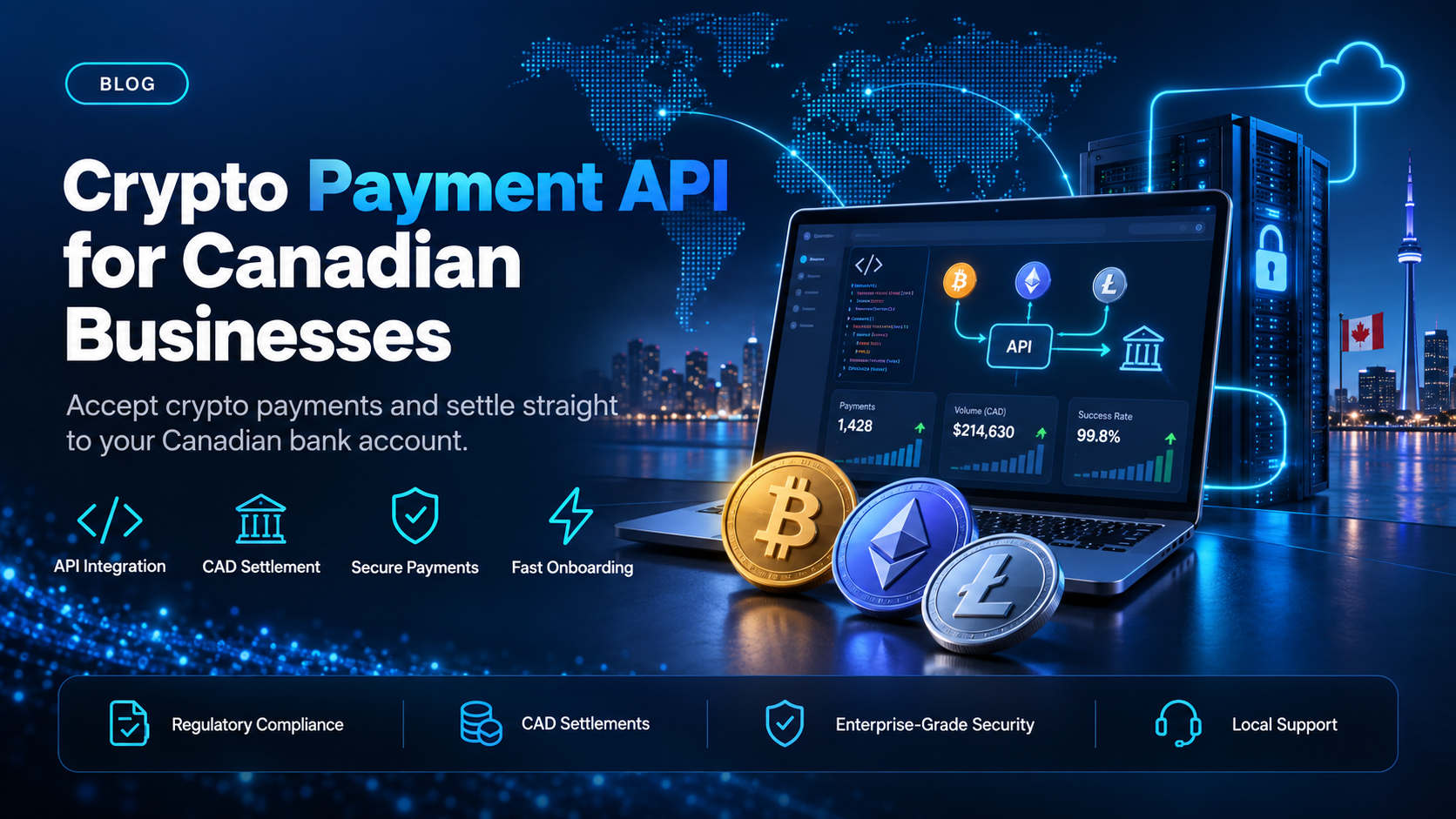 Crypto payment API for Canadian businesses: accepting stablecoin payments