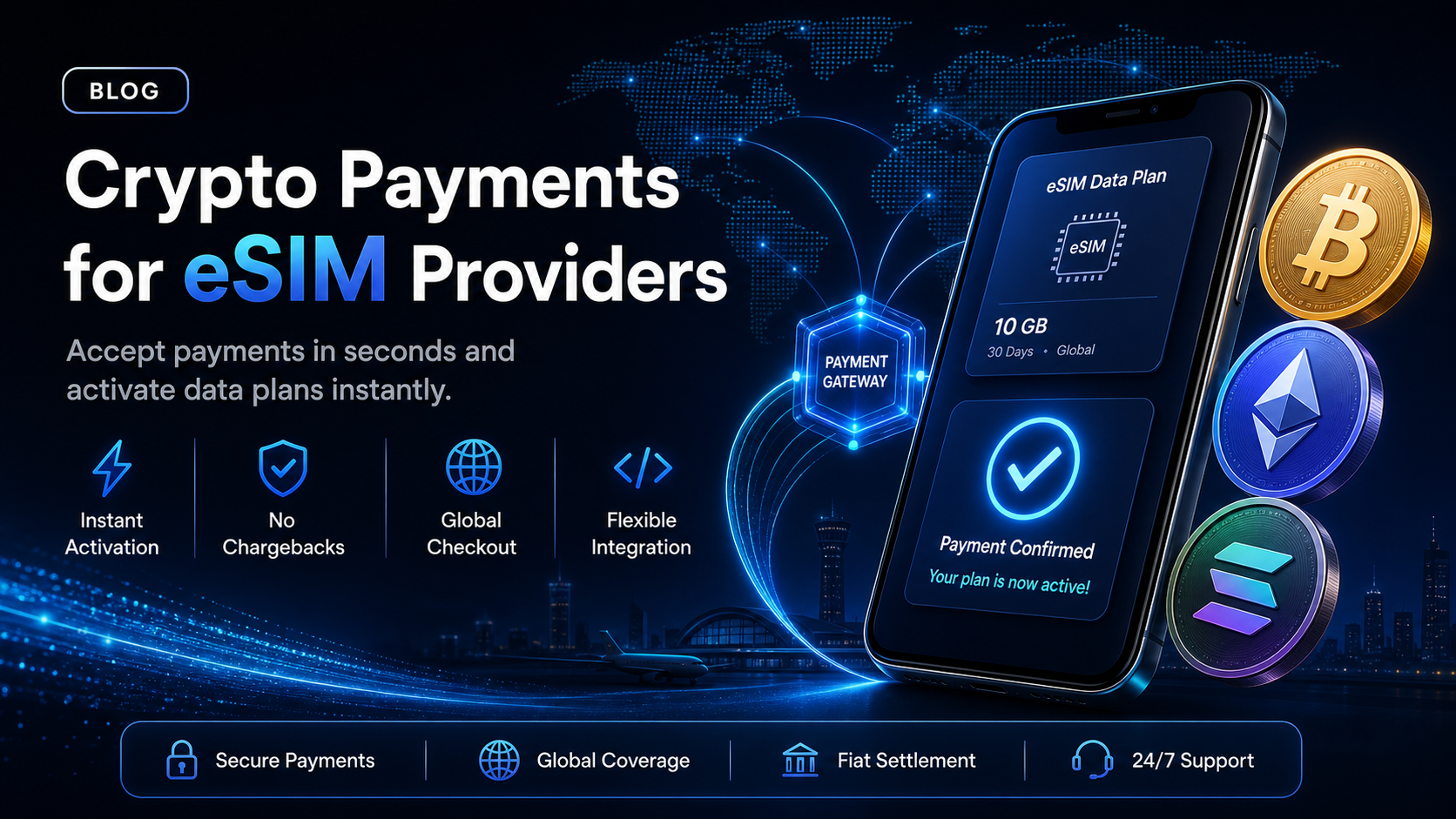 Crypto payment gateway for eSIM providers in 2026