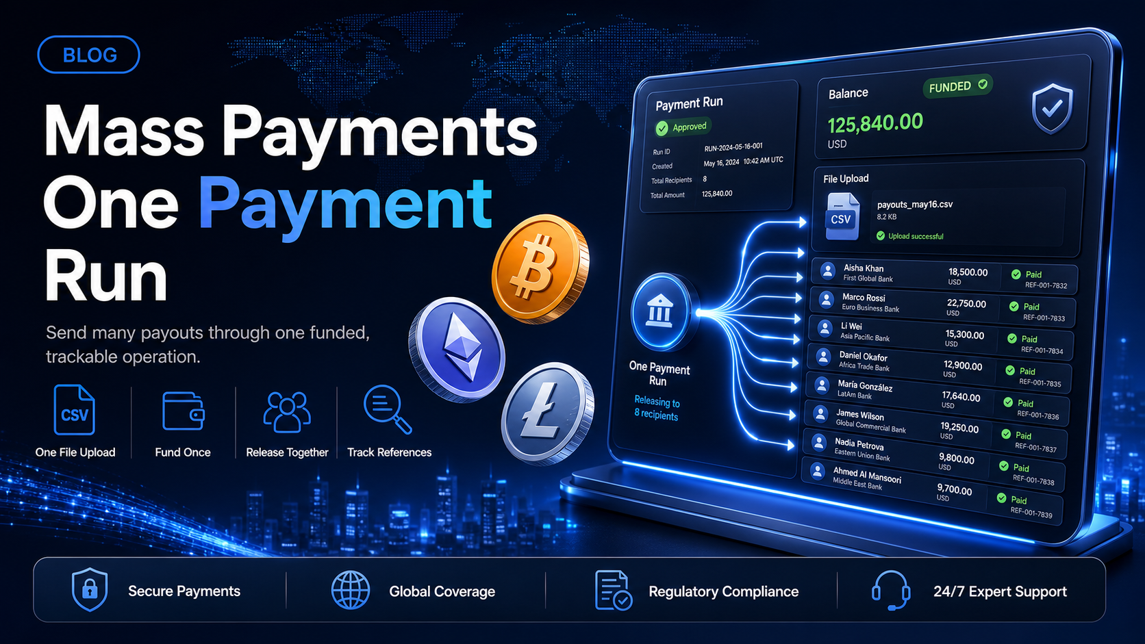 Mass payments: what they are and how a payment run works