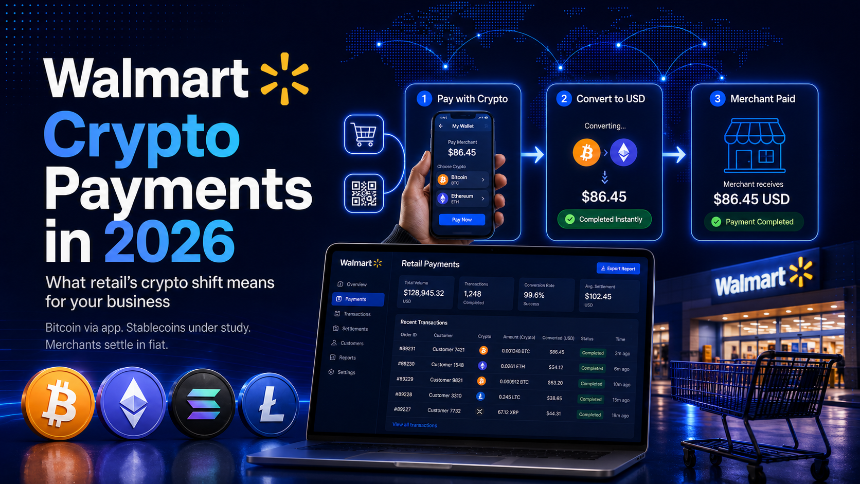 Walmart crypto payments in 2026 - what retail’s stablecoins or crypto shift means for your business