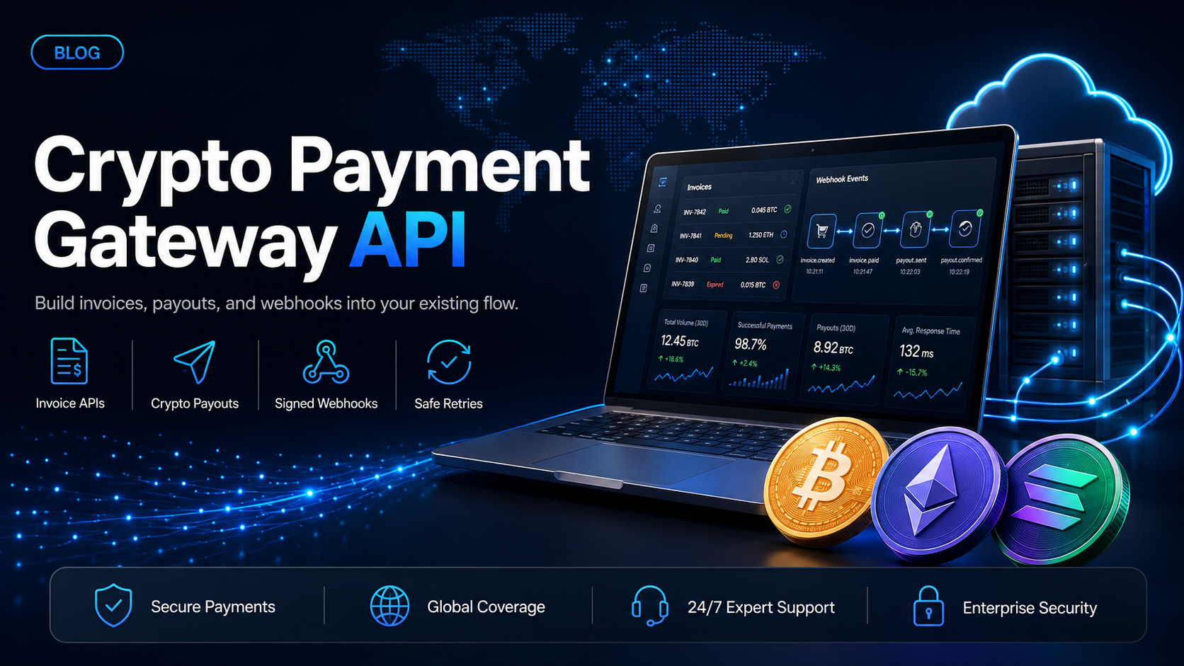 Crypto payment gateway API: the integration surface