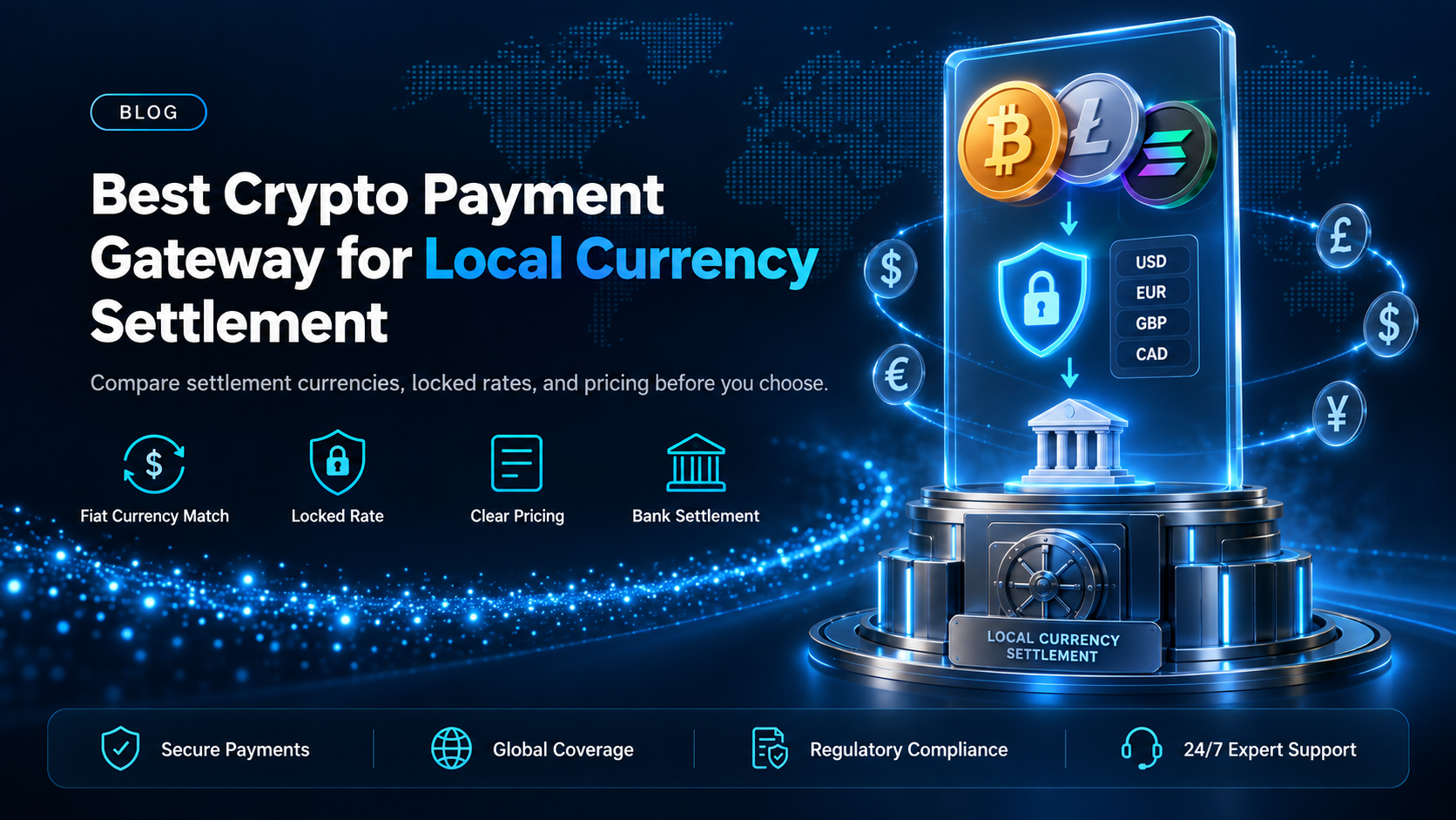 Best crypto payment gateway to settle in local currency