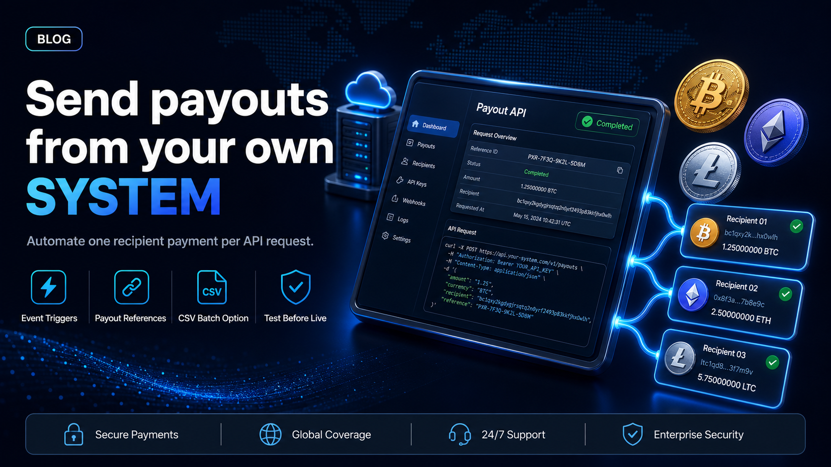 Payout API: sending payments from your own system