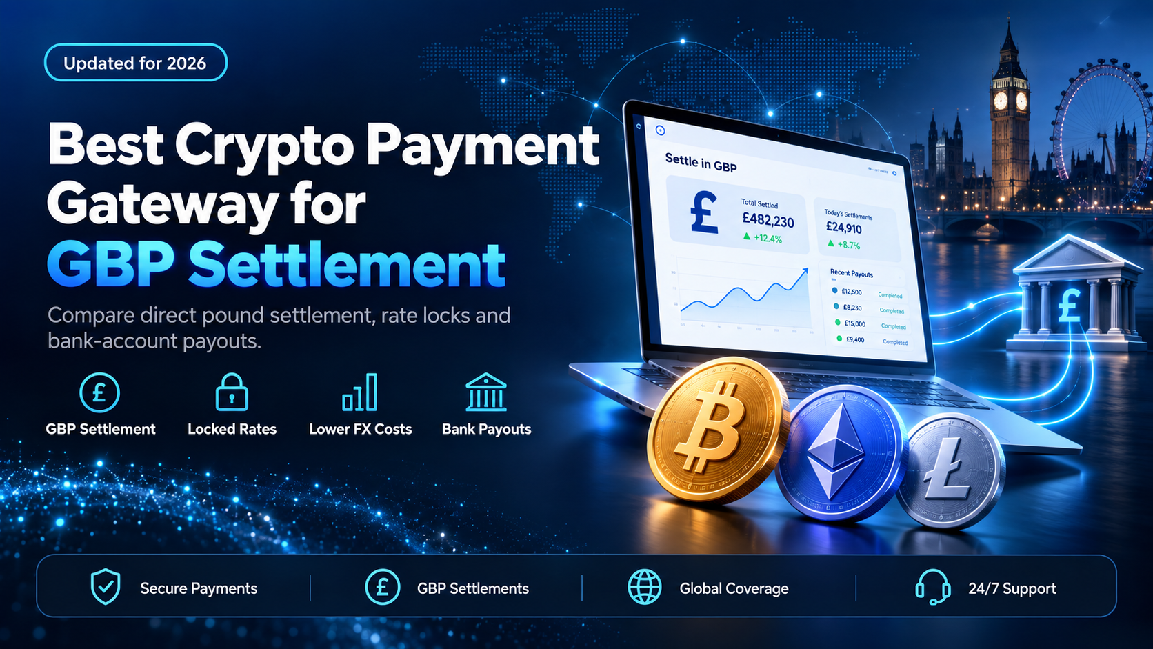 Best crypto payment gateway to settle in GBP