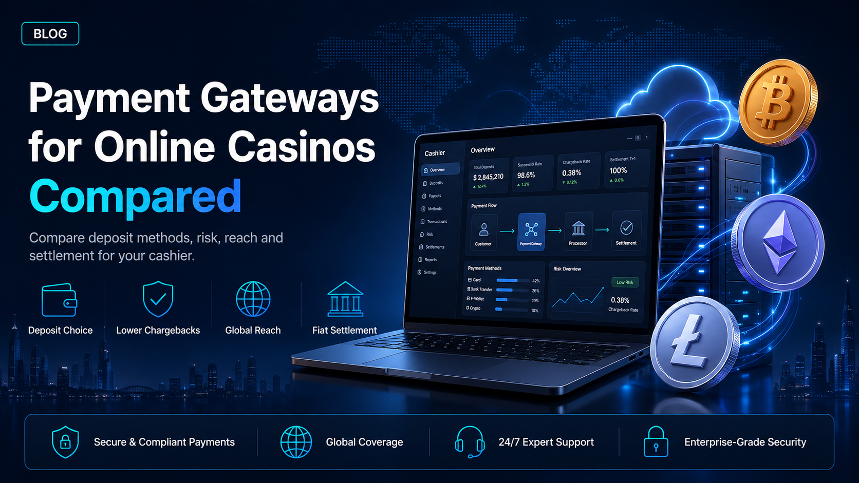 Payment gateways for online casinos compared