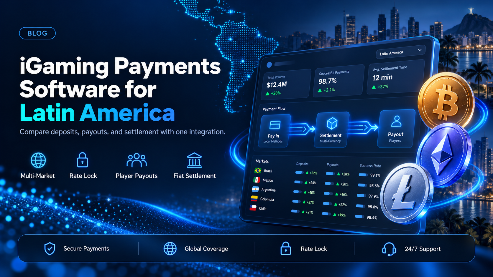 iGaming payments software for a Latin American platform