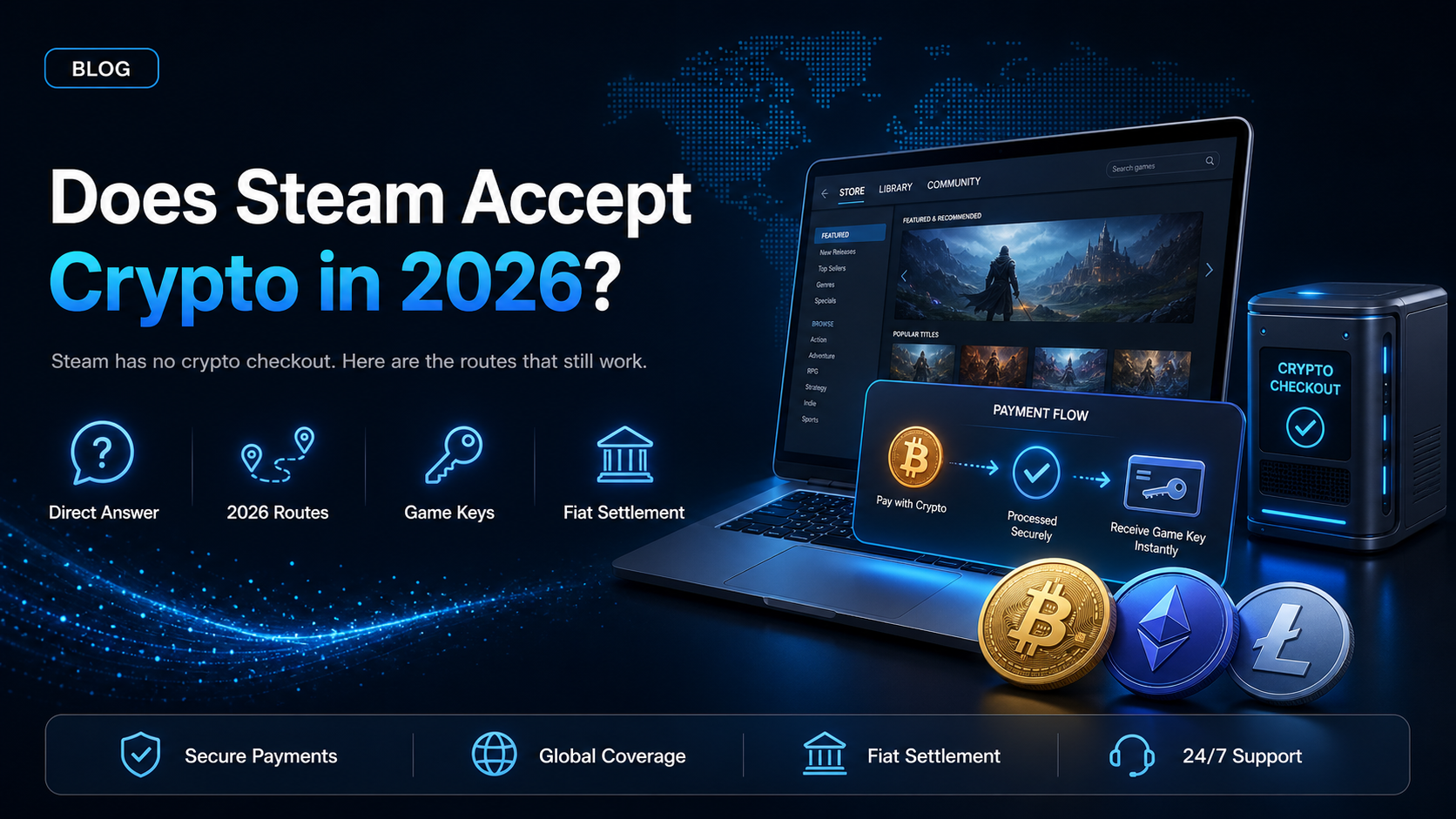 Does Steam accept crypto in 2026?