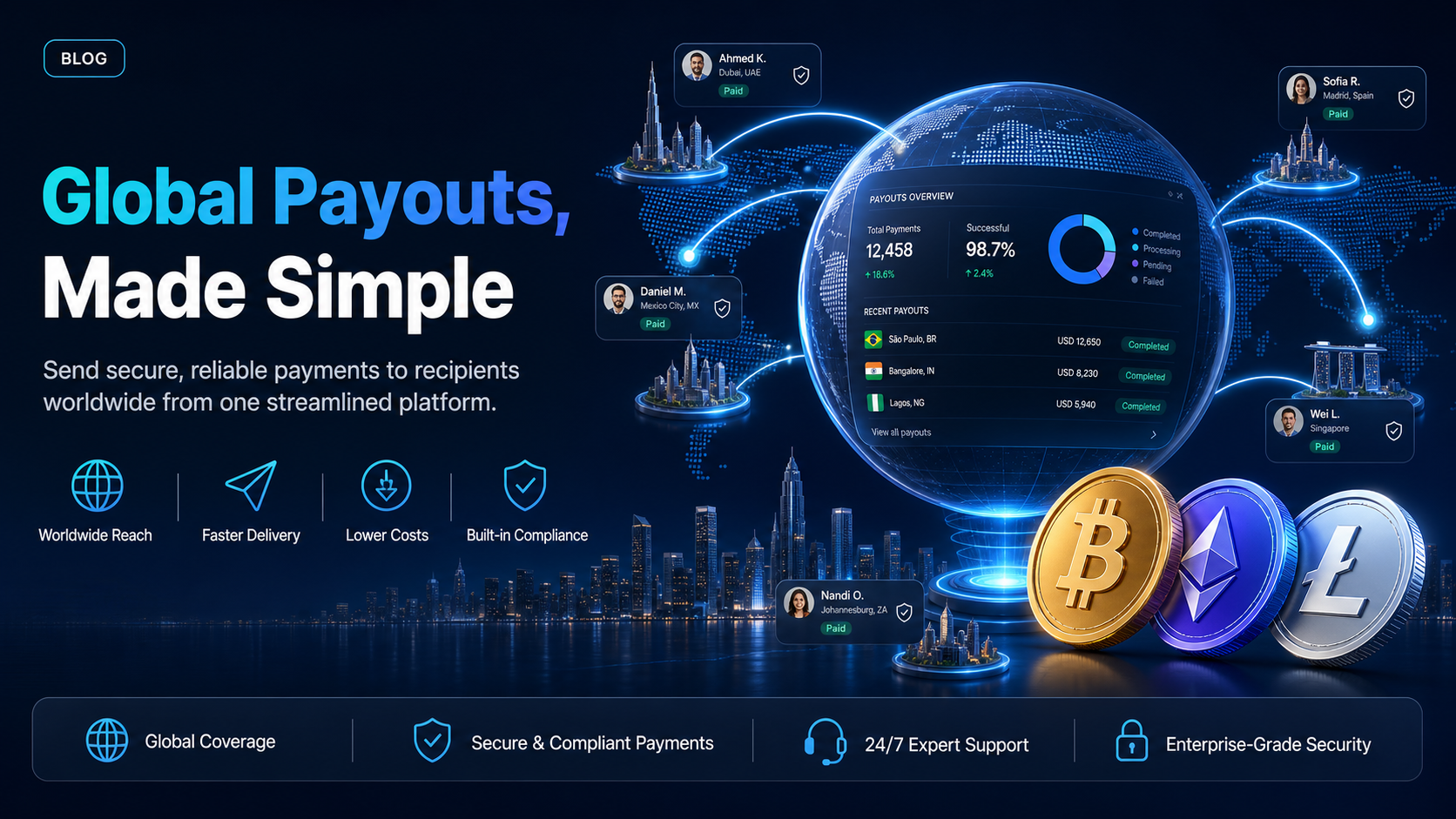 Global payouts: paying recipients across many markets