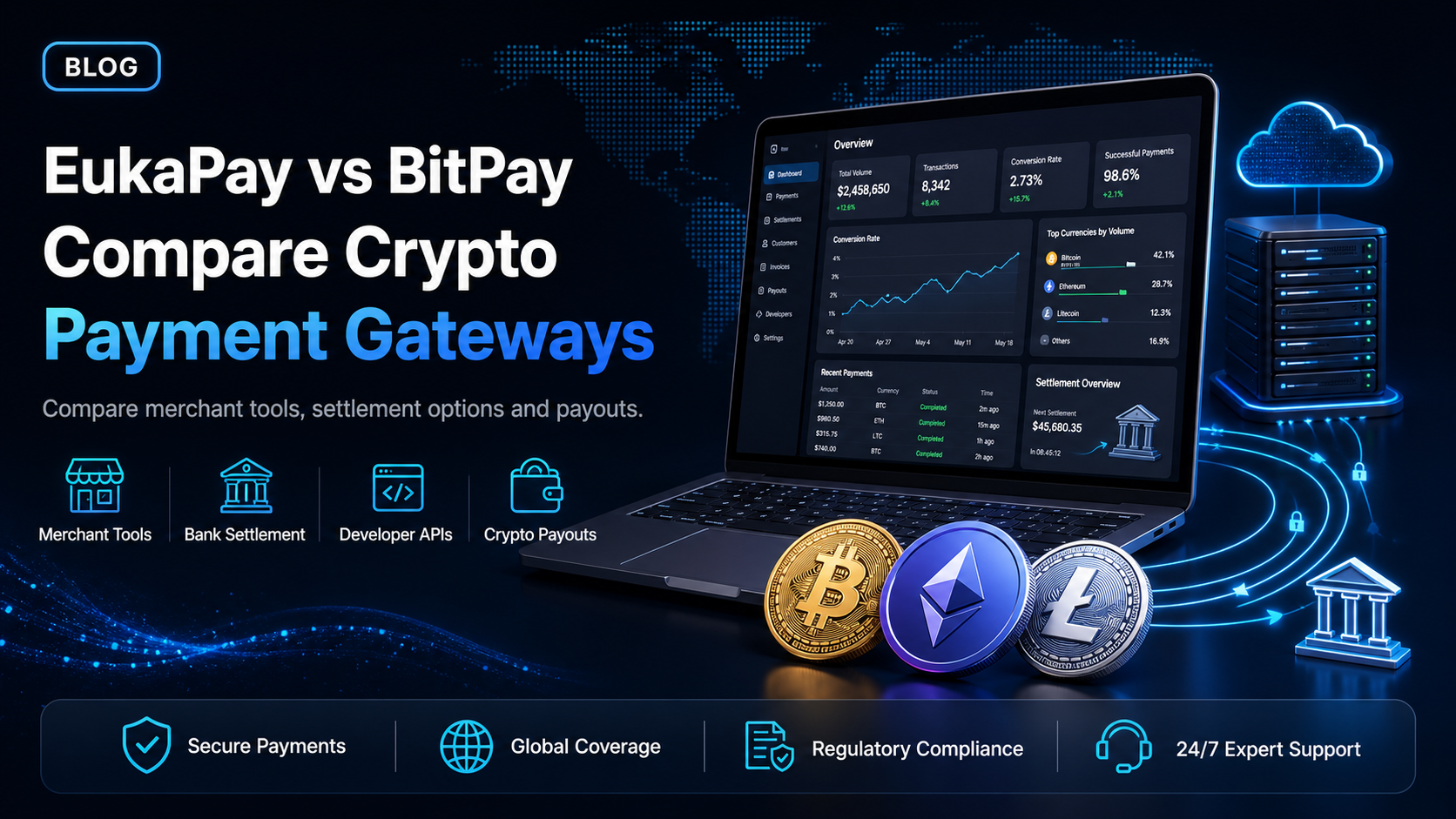 EukaPay vs BitPay: comparing gateways for stablecoins or crypto
