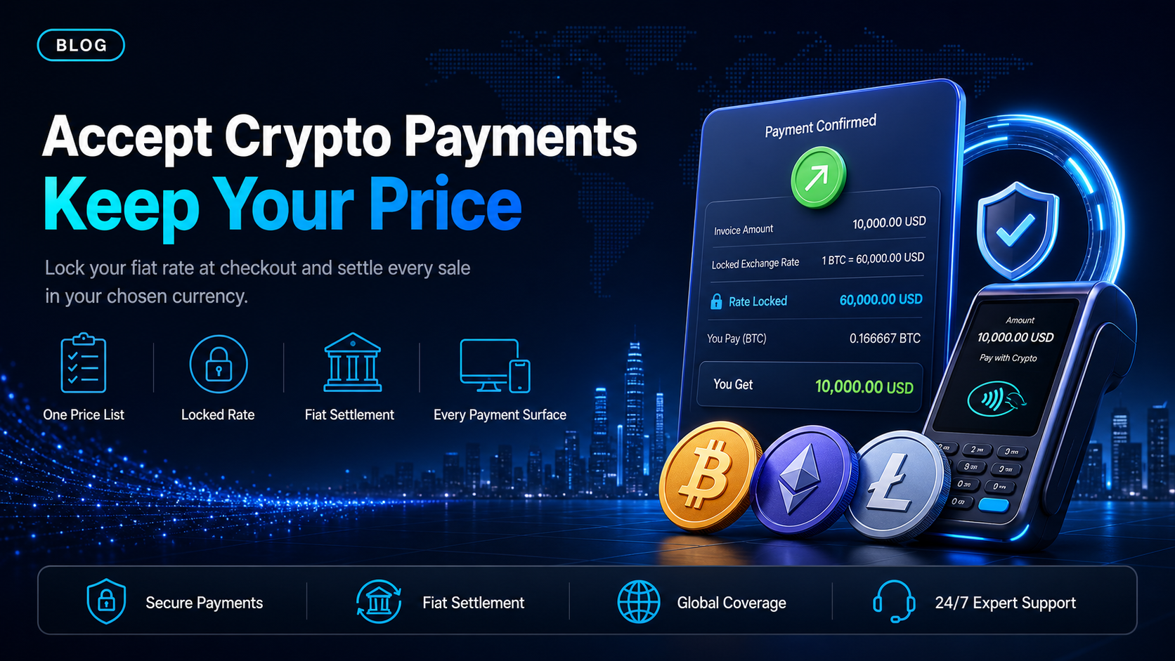How to accept crypto payments as a business: pricing stablecoins or crypto sales