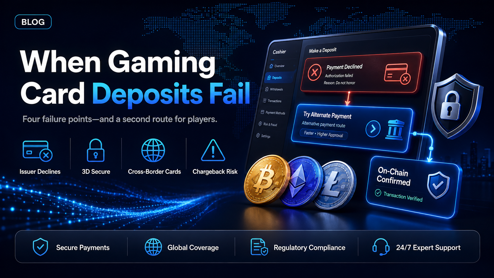 iGaming credit card processing and its failure modes