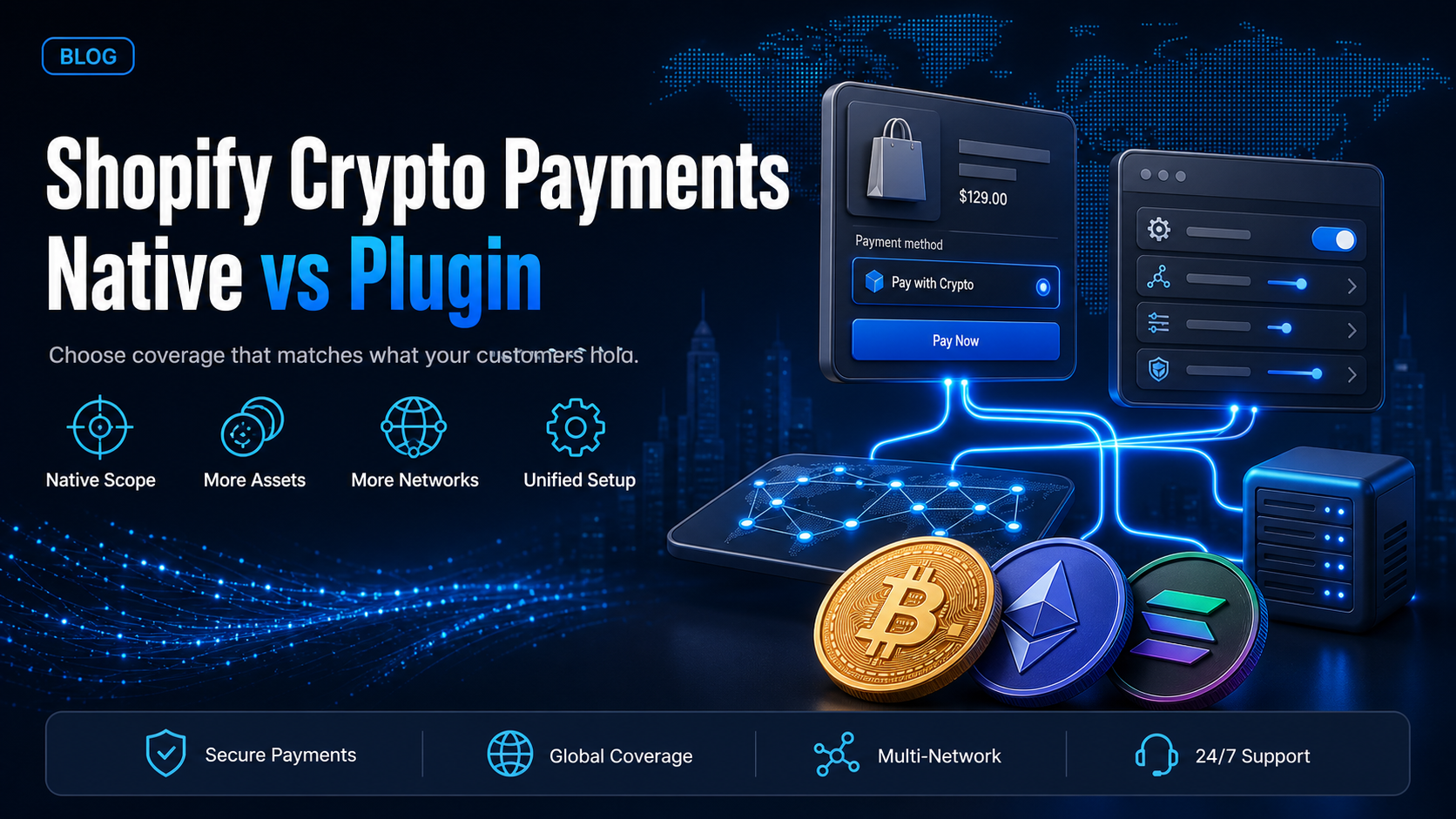 Shopify crypto payments: native USDC vs the EukaPay plugin for stablecoins or crypto