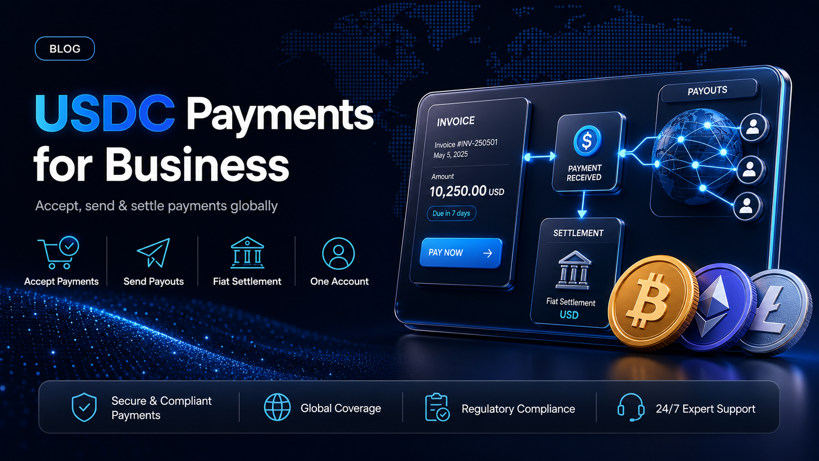 USDC payments: what a business needs to accept and send them