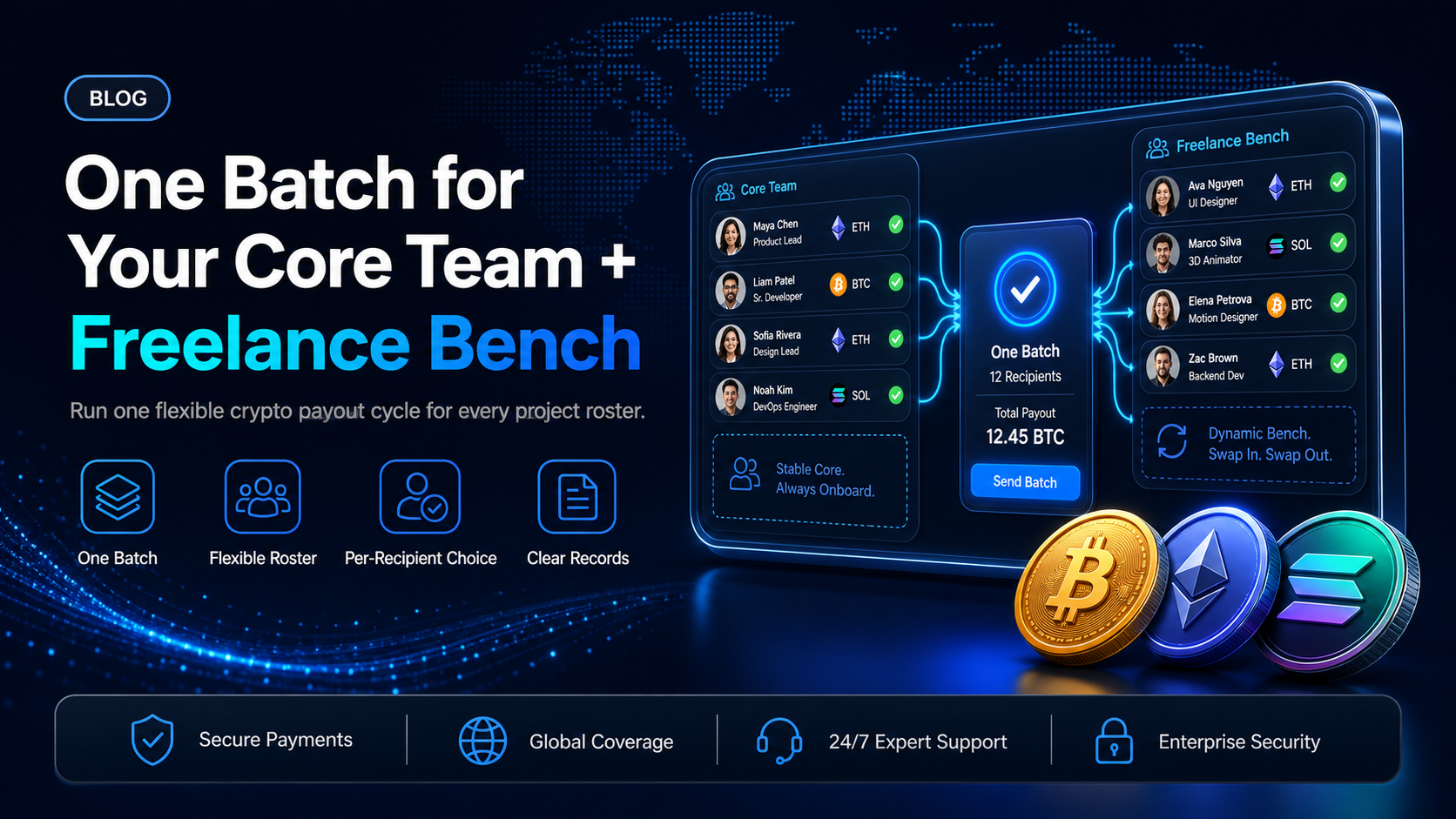 Crypto payroll for agencies and studios