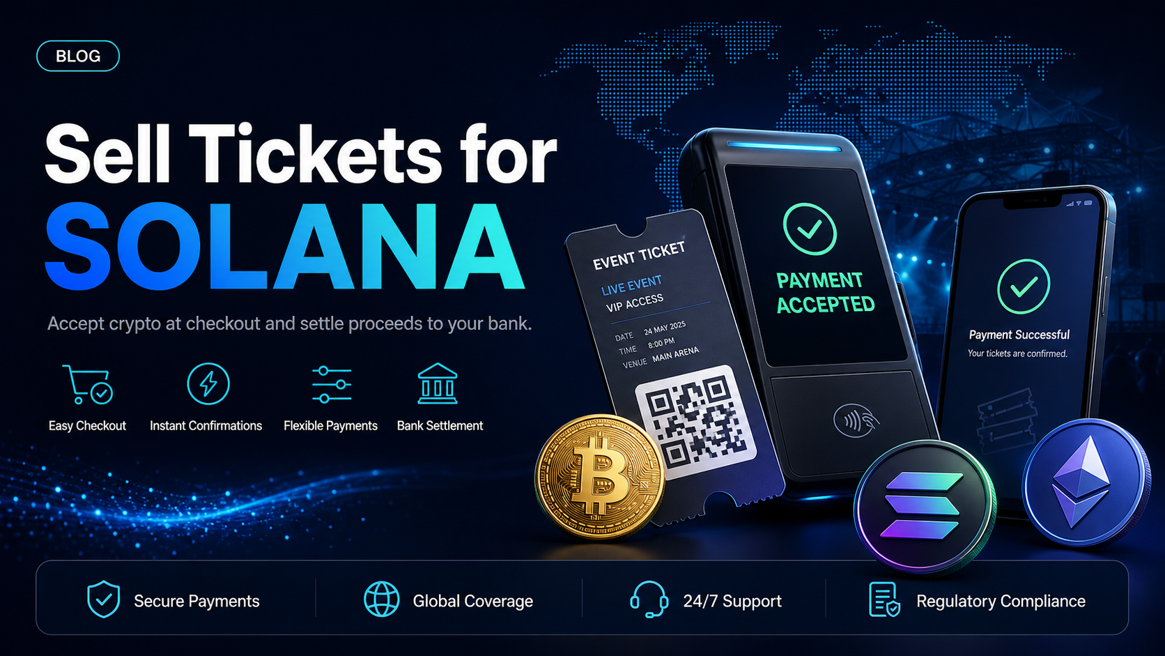 How to sell tickets for Solana