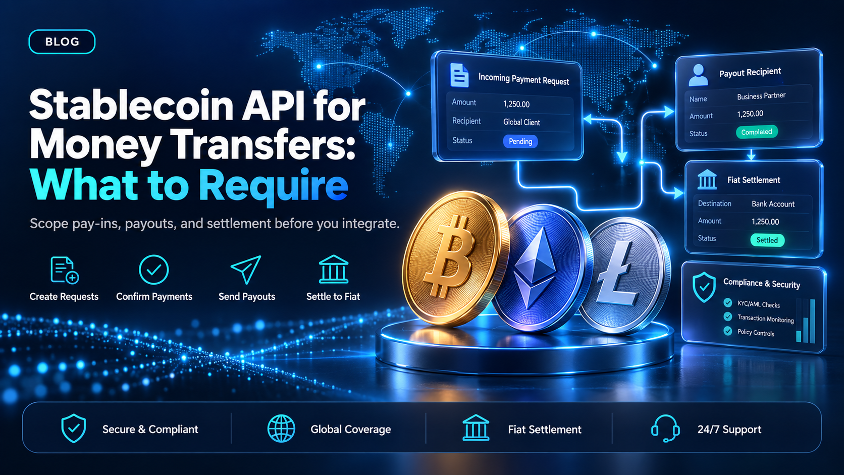 Stablecoin API for money transfers: what to require