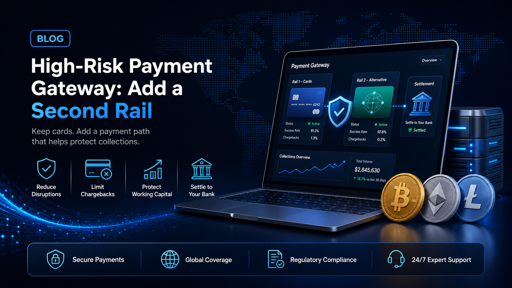 High risk payment gateway: why the label sticks and what a second rail changes