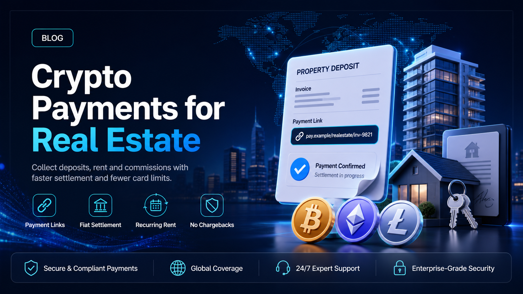 Crypto payment gateway for real estate agencies in 2026