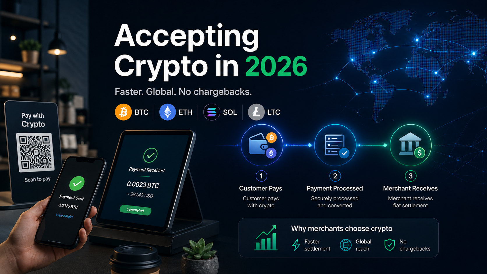 DoorDash Accepts Stablecoins. Paysafe Added Crypto for iGaming. Here's How Smaller Merchants Can Do the Same, Without an Engineering Team.