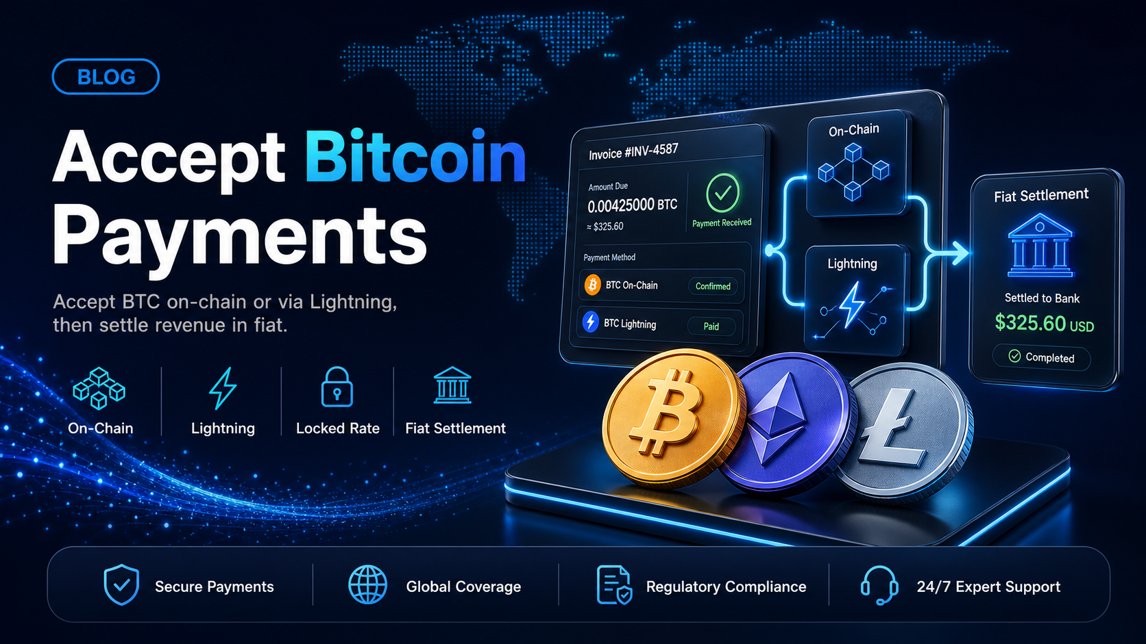 Bitcoin payment gateway: how to accept bitcoin payments and settle in fiat