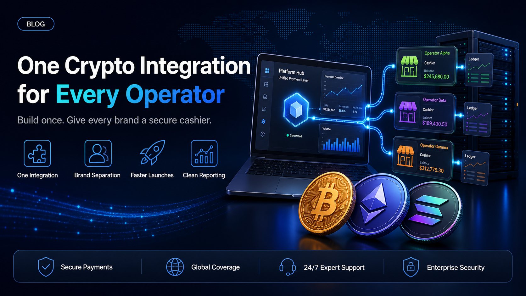 Crypto payments for iGaming platform providers: offering stablecoins or crypto to your operators
