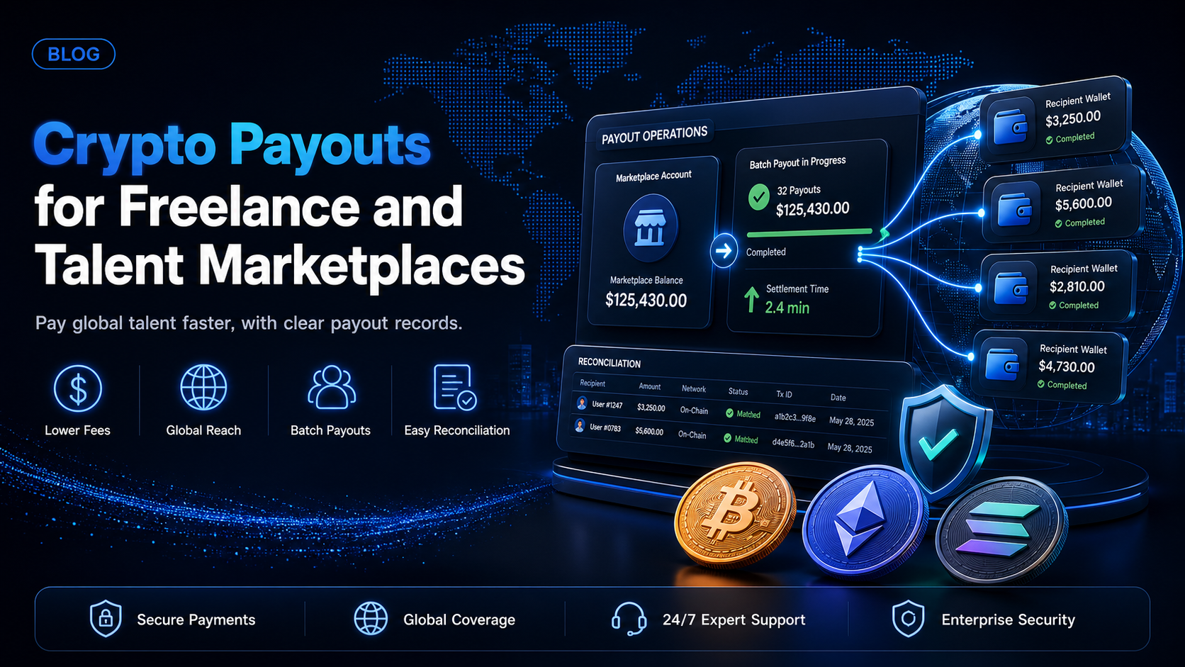 Crypto payouts for freelance and talent marketplaces: stablecoins or crypto