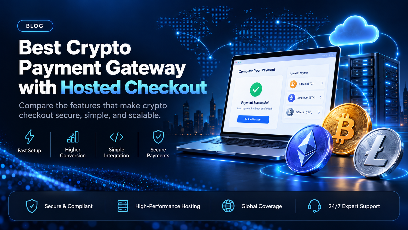 Best crypto payment gateway with hosted checkout