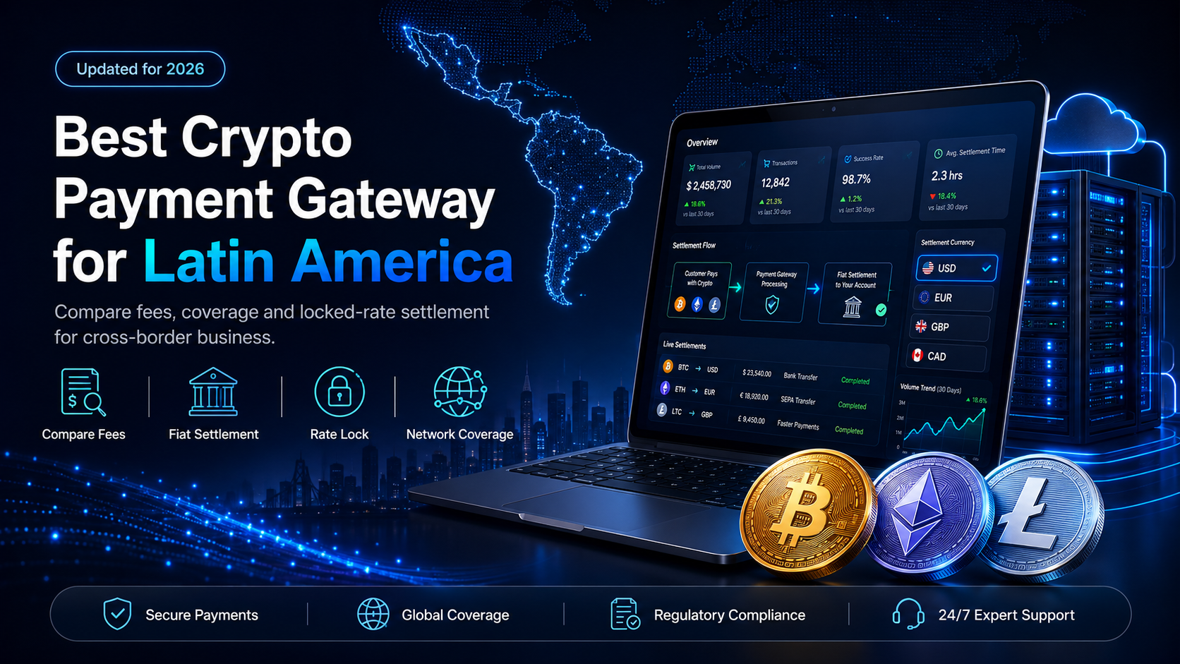 Best crypto payment gateway for a business in Latin America