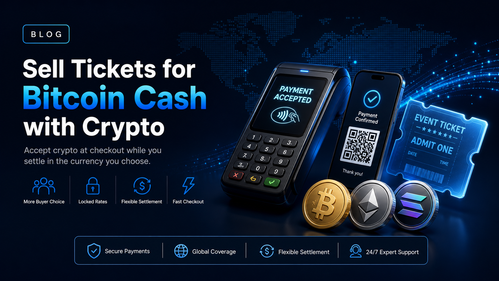 How to sell tickets for Bitcoin Cash