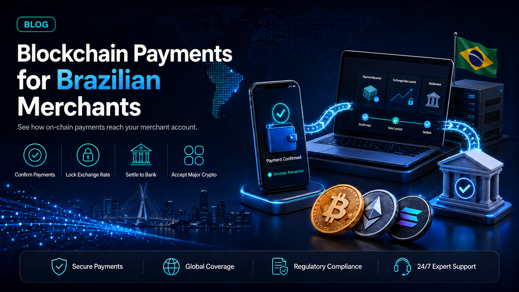 Blockchain payment processing: what it changes for a Brazilian merchant