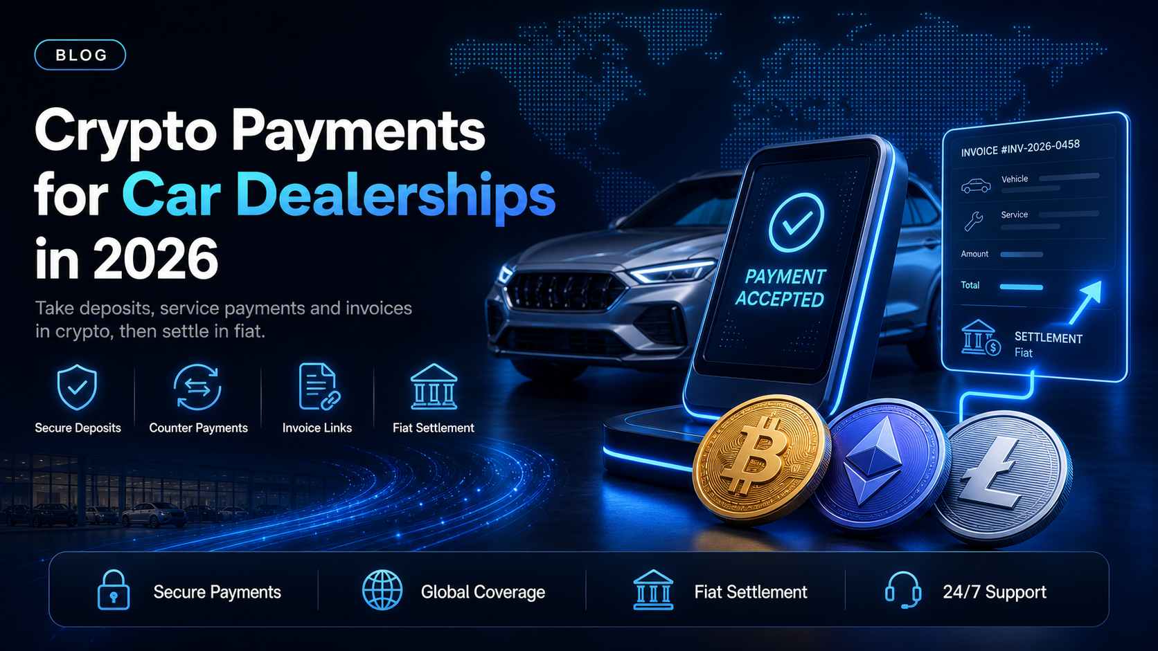 Crypto payment gateway for car dealerships in 2026