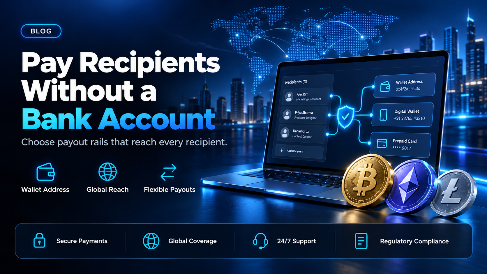 Pay recipients without bank account access: the rails that reach them