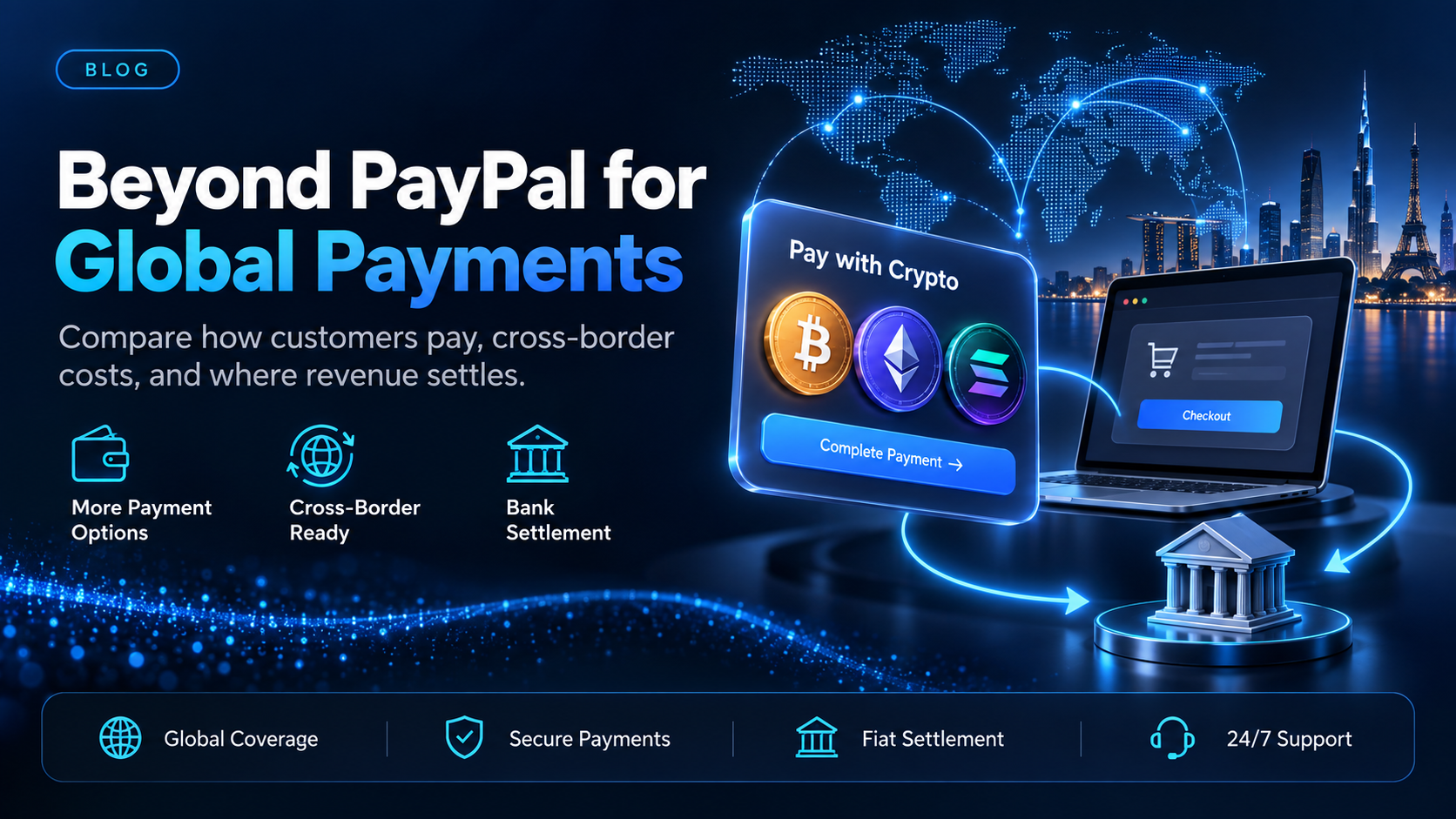 Companies like PayPal for a business taking international payments