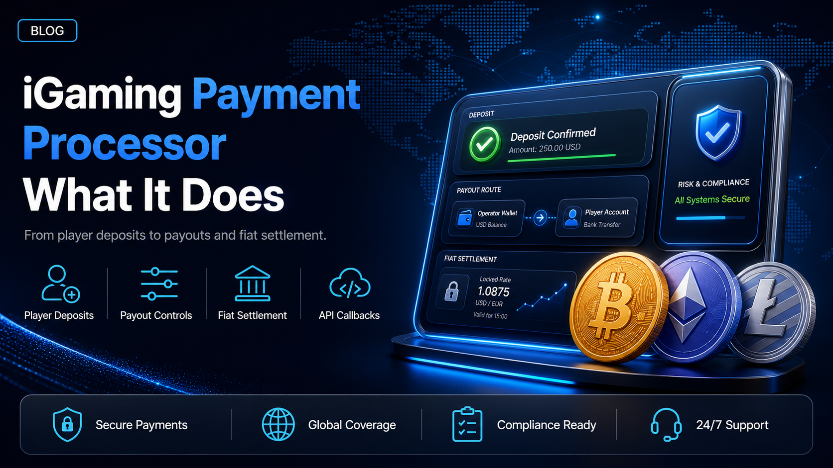 iGaming payment processor: what it does with stablecoins or crypto