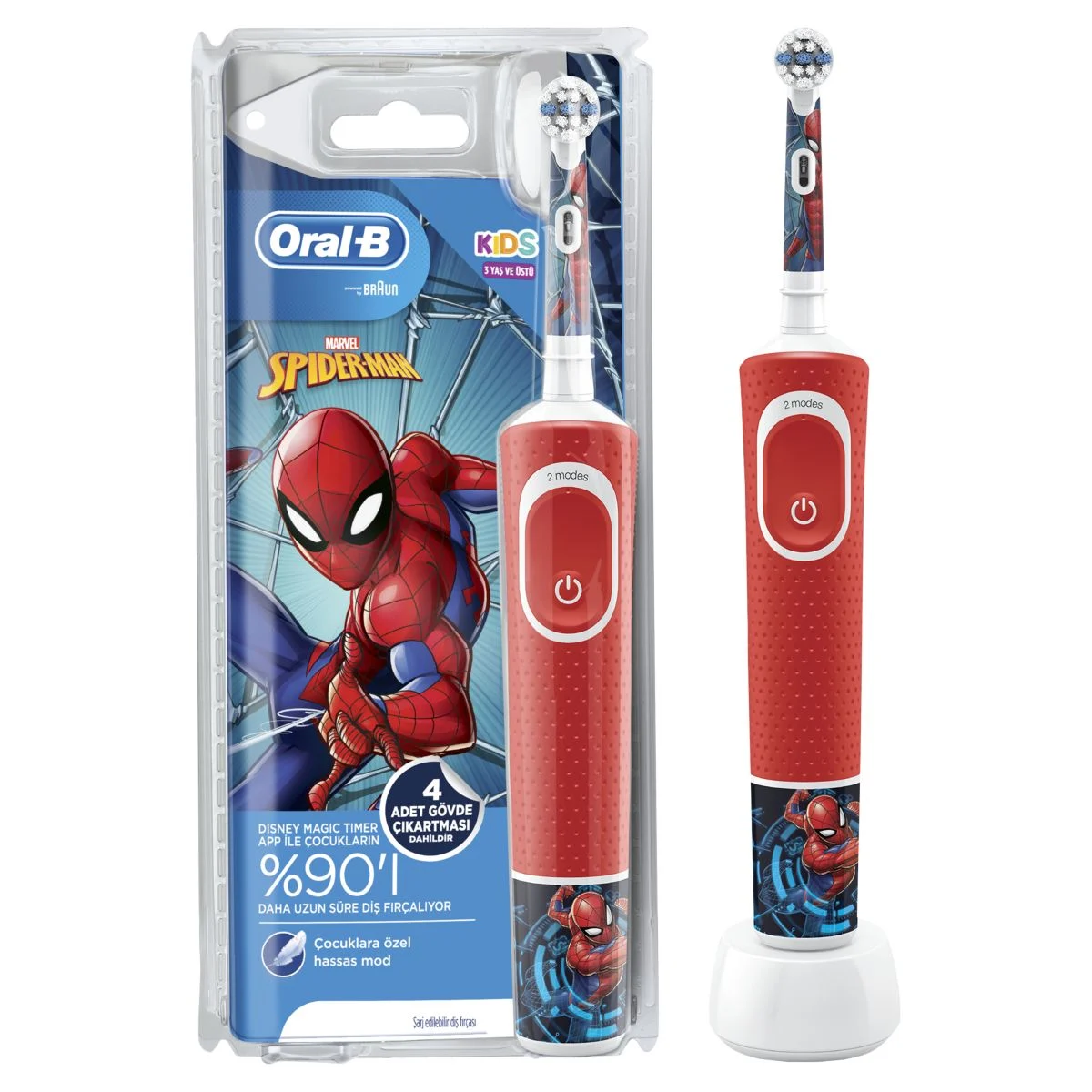 Oral-B Kids Elektrikli Diş Fırçası Örümcek Adam 