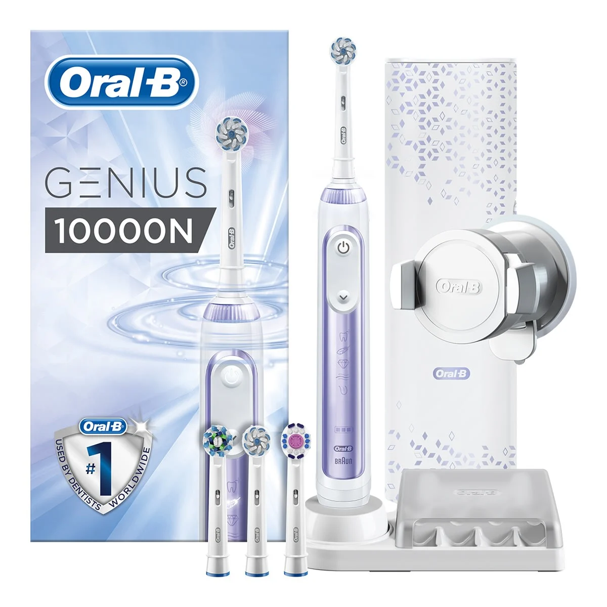 Oral-B Genius 10000N Orchid Purple Elektrikli Diş Fırçası, Braun Tarafından Geliştirilmiştir 