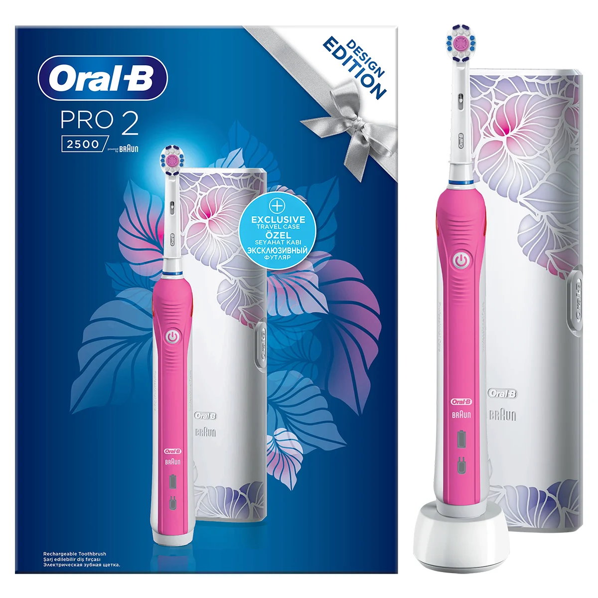 Oral-B Pro 2 - 2500 - Elektrikli Diş Fırçası + Hediye Seyahat Çantası 
